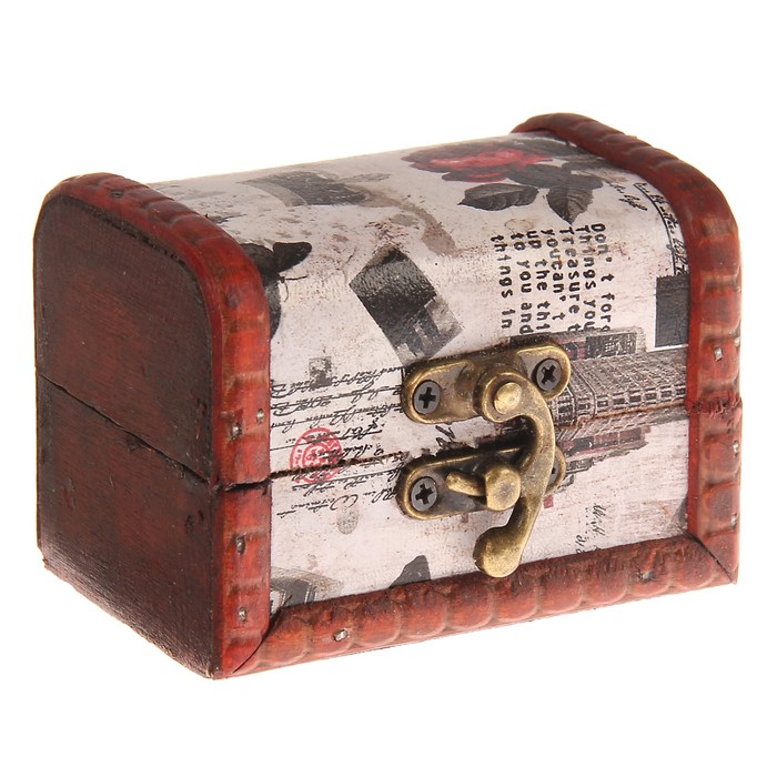 Шкатулка дерево сундучок "Письма о любви" 6,3х8,8х6,5 см