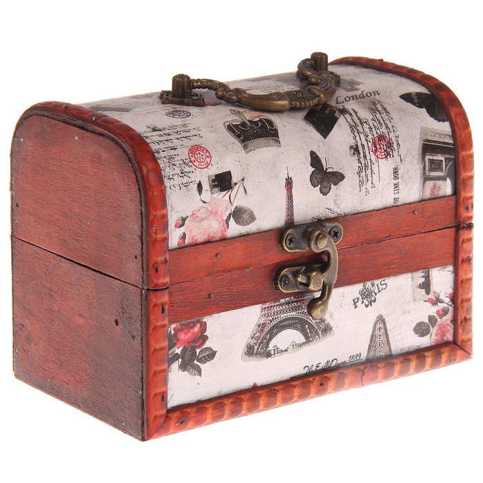 Шкатулка дерево сундучок "Письма о любви" 10,5х15х9 см