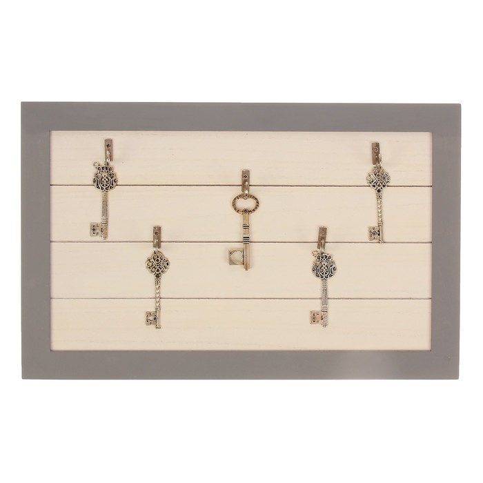 Крючки декоративные дерево "Ажурные ключи" 24х38х4 см