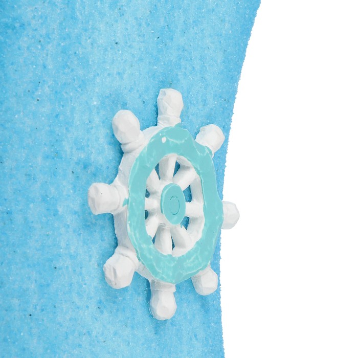 Спасательный круг с бечевкой "welcome abroad", 7*46*46 см, голубой