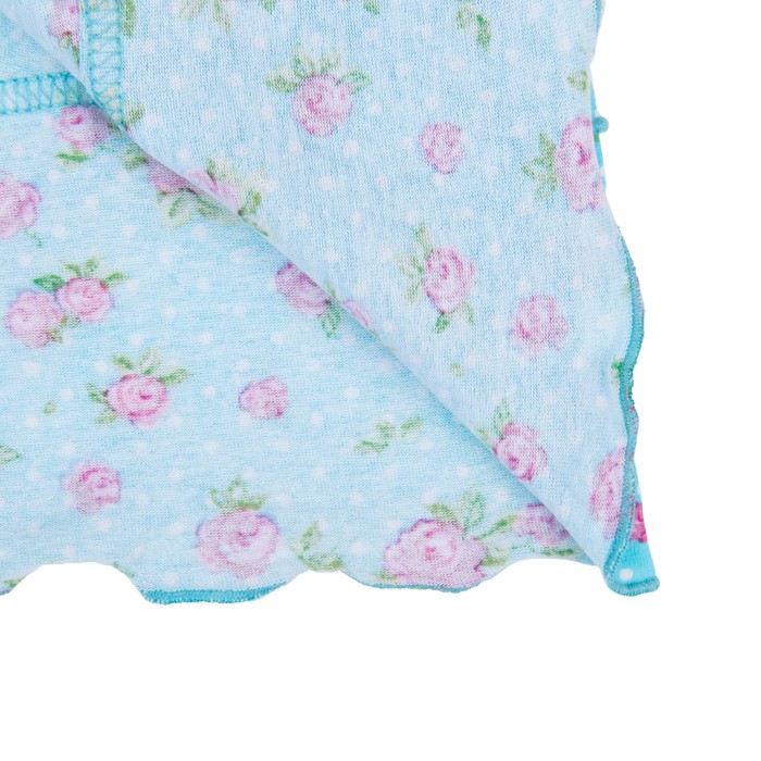 Пижама женская (майка, шорты) Блюбелл цвет бирюза, принт розы, р-р 52