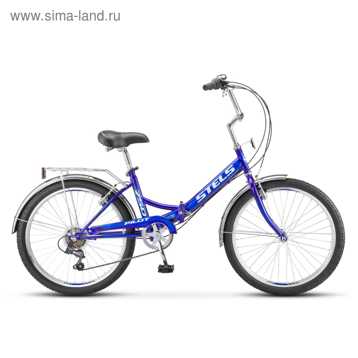 Велосипед 24 Stels Pilot-750, Z010, цвет синий, размер 14