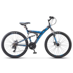 

Велосипед 26" Stels Focus MD, V010, цвет чёрный/синий, размер рамы 18"