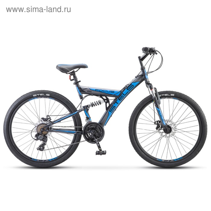 фото Велосипед 26" stels focus md, v010, цвет чёрный/синий, размер 18"