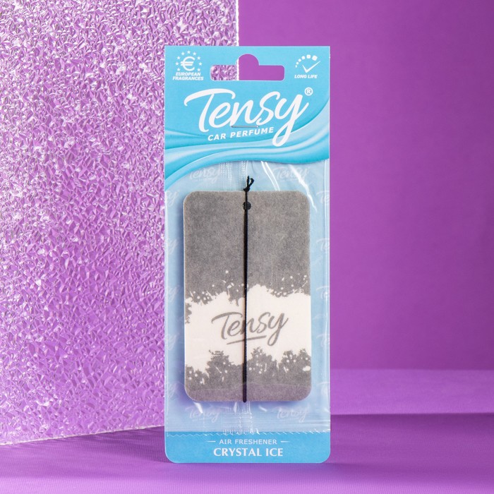 Ароматизатор подвесной Tensy картонный, кристальный лед