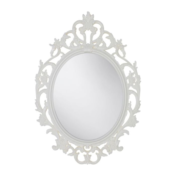 Зеркало, овал, цвет белый ВИКЕРСУНД