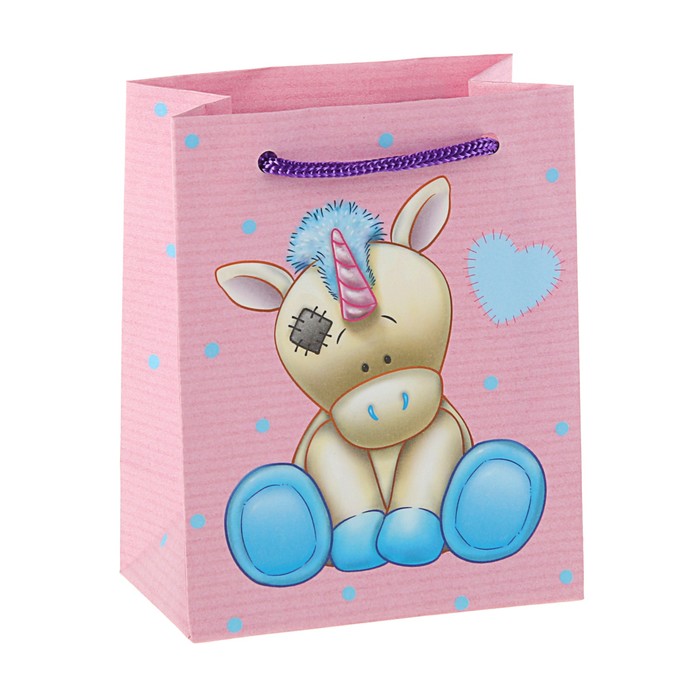 Пакет подарочный "Неразлучные друзья", 14,5 х 11,5 х 6,5 см