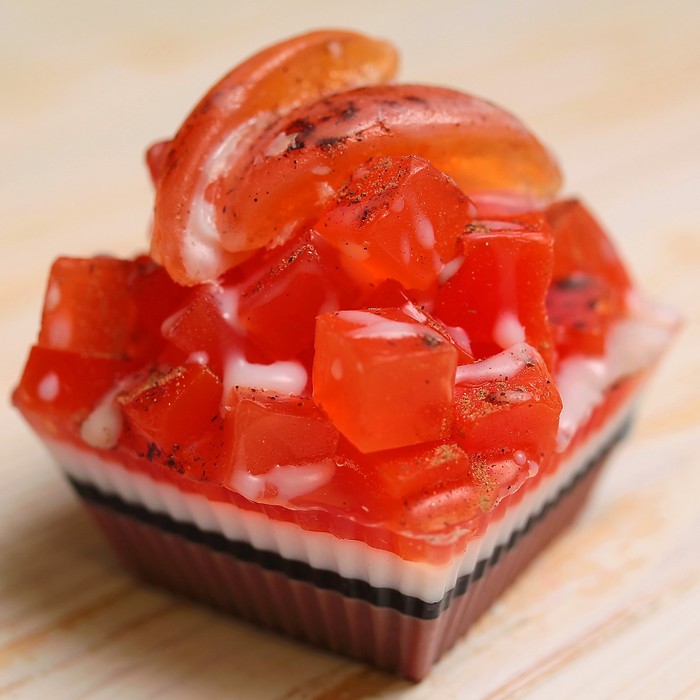 Мыло фигурное "Персиково-апельсиновое пирожное" 190 г