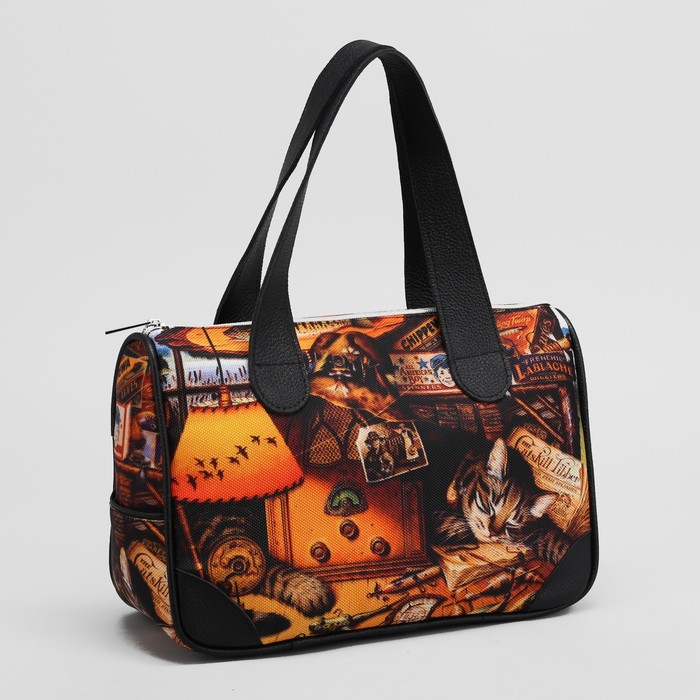 Сумка женская «Спящий кот», 1 отдел на молнии