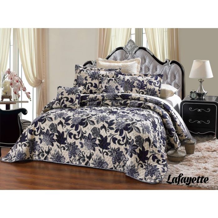 Комплект Lafayette: покрывало 160 × 200 см, наволочка 45 × 45 см, полисатин