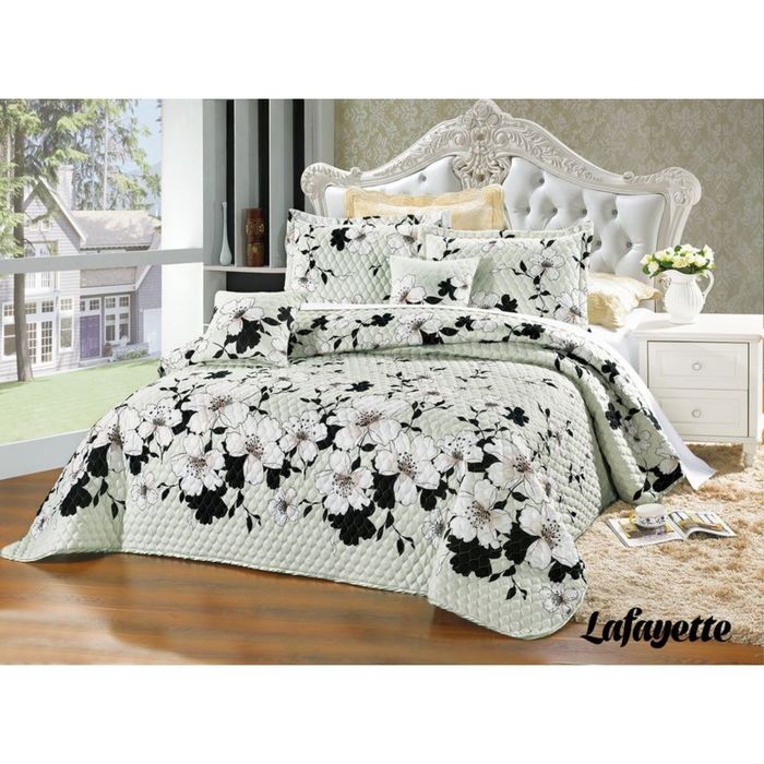 Комплект Lafayette: покрывало 160 × 200 см, наволочка 45 × 45 см, полисатин