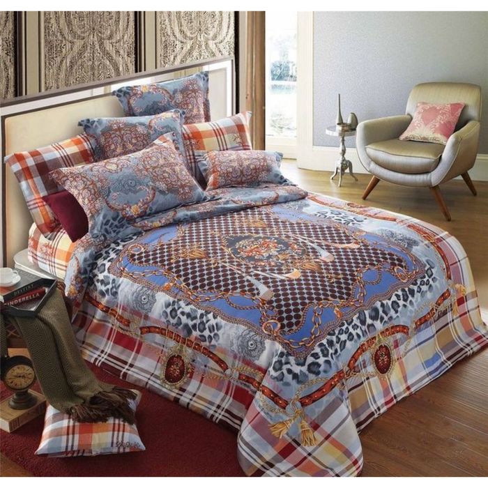 КПБ евро, 250х270, 200х220, 70х70-2 шт, 50х70 см- шт, мако-сатин TIS07-82