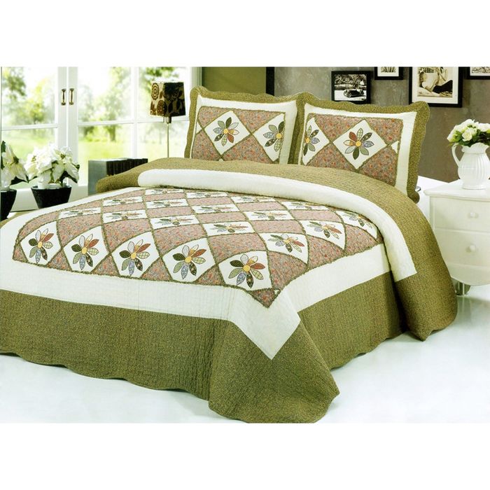 Комплект Patchwork: покрывало 150 × 200 см, наволочка 50 × 70 см - 1 шт