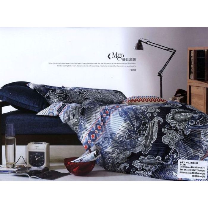 КПБ евро, 250х270, 200х220, 70х70-2 шт, 50х70 см- шт, мако-сатин TIS07-69