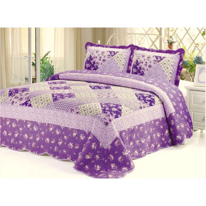 Комплект Patchwork: покрывало 150 × 200 см, наволочка 50 × 70 см - 1 шт