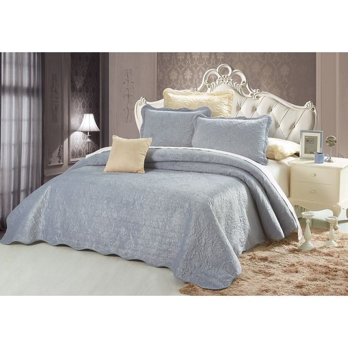 Комплект Casablanca: покрывало 160 × 220 см, наволочки 50 × 70 см - 2 шт, велюр