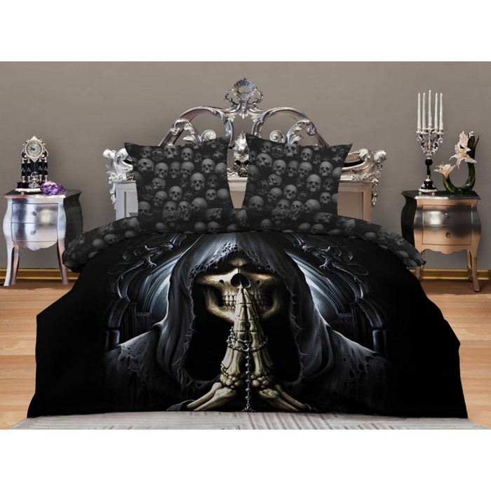 КПБ Евро "Ангел смерти" размер 220х240 см, 200х220 см, 70х70-2 шт. А022