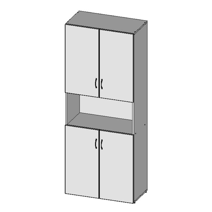 Шкаф для документов НШ-11, 760х380х1890 мм, белый шагр