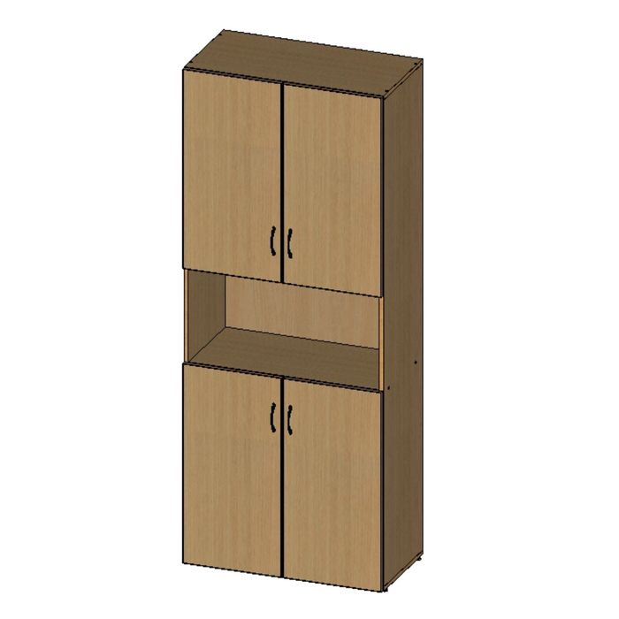 Шкаф для документов НШ-11, 760х380х1890 мм, бук светлый