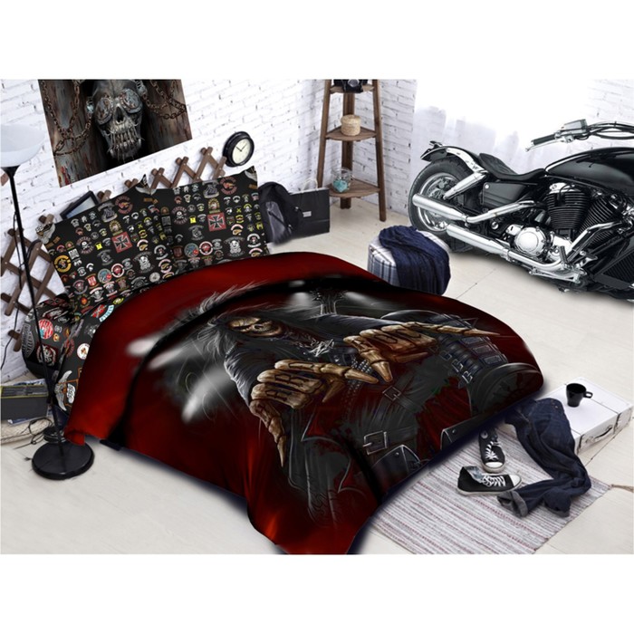 КПБ 2 сп Hard Rock размер 175х210 см, 175х210 см, 70х70 см-2шт. A027