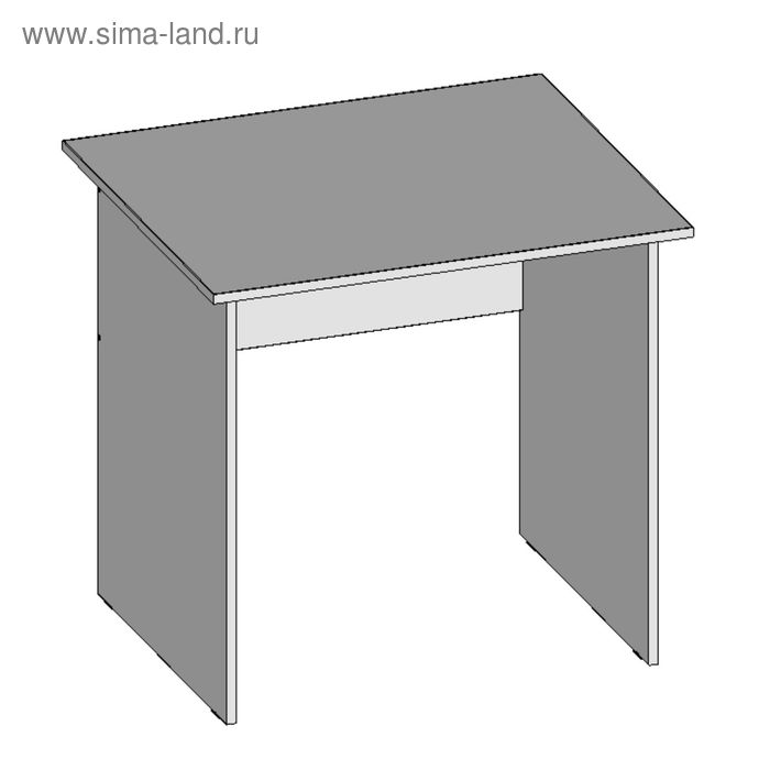 фото Стол рабочий с8.7(16), 800х680х750 мм, белый шагр экке