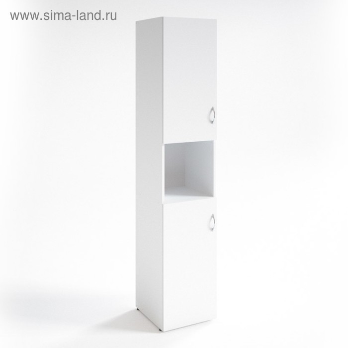 Шкаф для документов НШ-12, 383 × 380 × 1890 мм, белый шагр