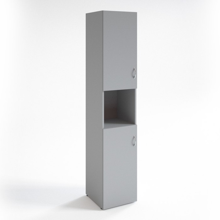 Шкаф для документов НШ-12, 383х380х1890 мм, серый