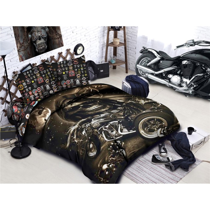 КПБ Евро "Стальные крылья" размер 220х240 см, 200х220 см, 70х70-2 шт. А031