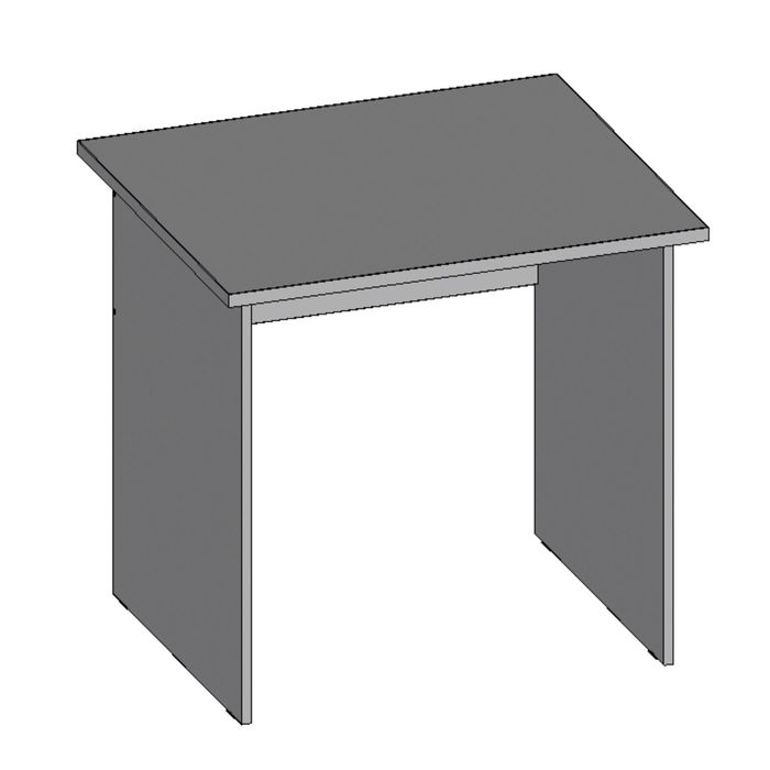 Стол рабочий С8.7, 800х680х750 мм, серый