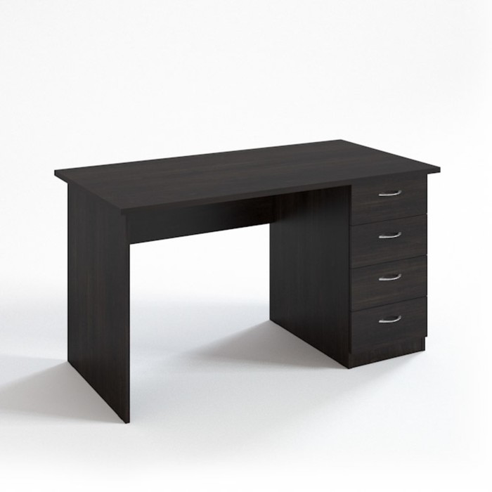 Стол рабочий с тумбой СТ14.7, 1400х680х750 мм, венге