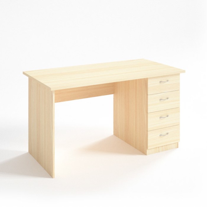 Стол рабочий с тумбой СТ14.7, 1400х680х750 мм, клен