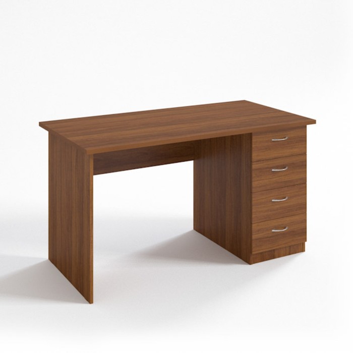 Стол рабочий с тумбой СТ14.7, 1400х680х750 мм, орех