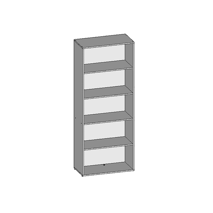 Шкаф для документов НШ-4, 760х380х1890 мм, орех