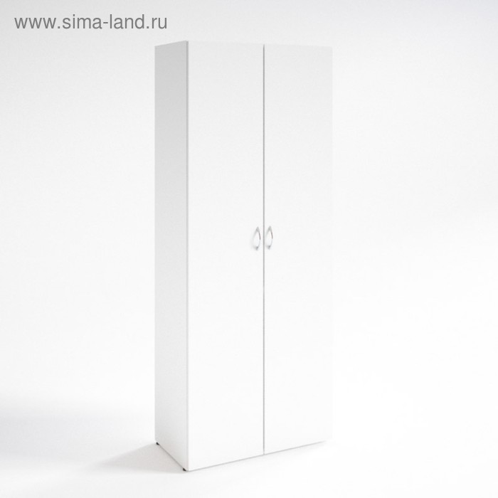 Шкаф для одежды НШ-5, 760 × 600 × 1890 мм, белый шагр
