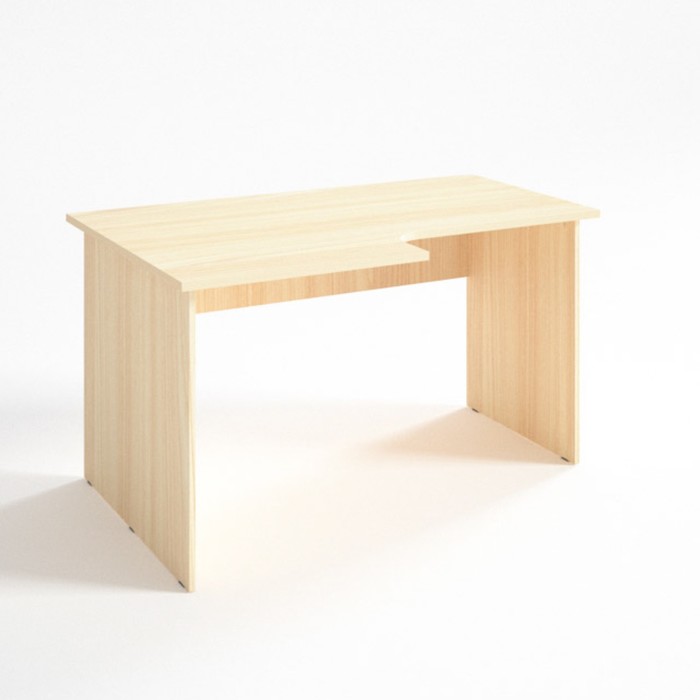Стол угловой левый СЛ14.10.6, 1400х1000/600х750 мм, клен