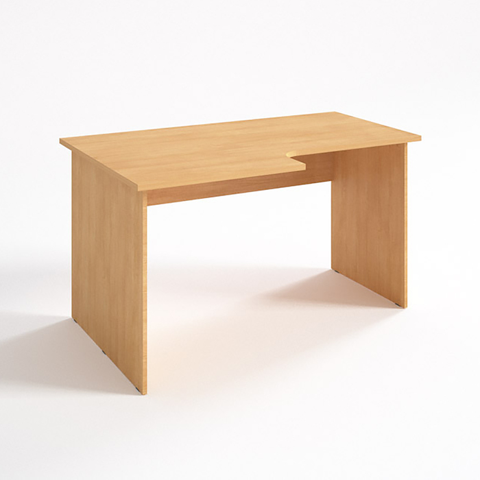 Стол угловой левый СЛ14.9.7(16), 1400х900/680х750 мм, бук светлый