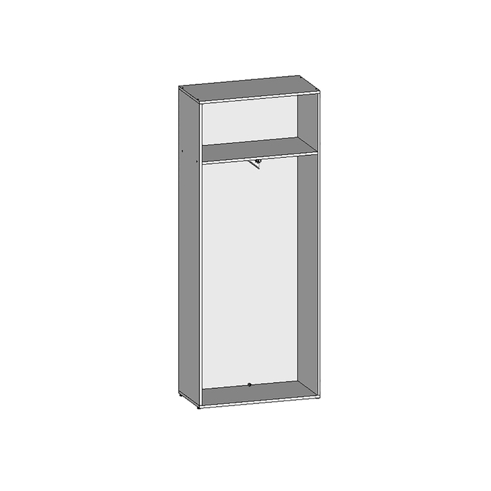 Шкаф для одежды НШ-5г, 760х380х1890 мм, бук светлый