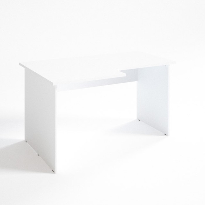 Стол угловой левый СЛ14.9.7, 1400х900/680х750 мм, белый шагр