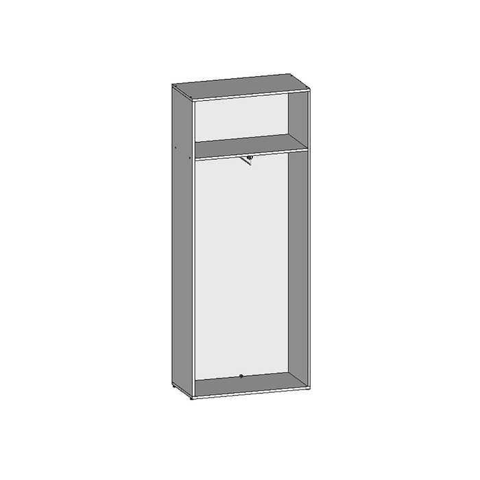Шкаф для одежды НШ-5г, 760х380х1890 мм, орех
