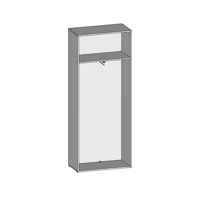 Шкаф для одежды НШ-5г, 760х380х1890 мм, яблоня локарно