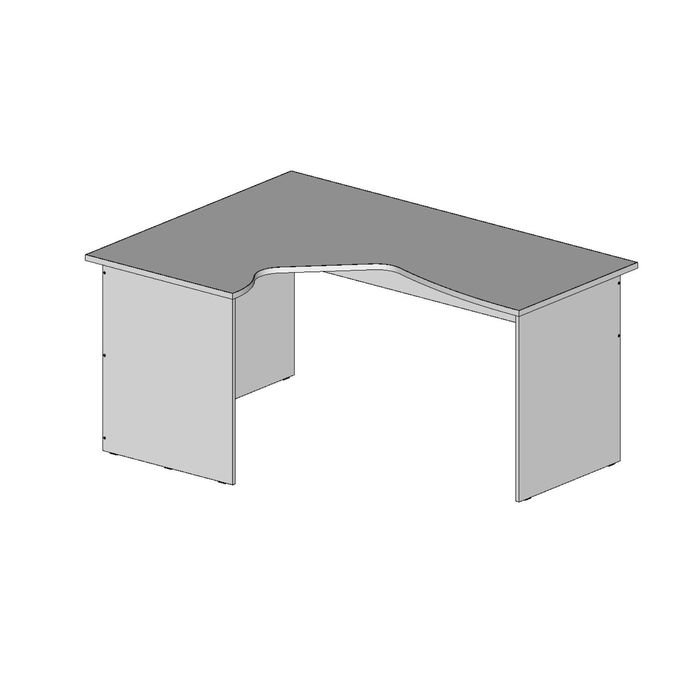 Стол угловой левый СЛ16.12.7, 1600х1180/680х750 мм, белый шагр