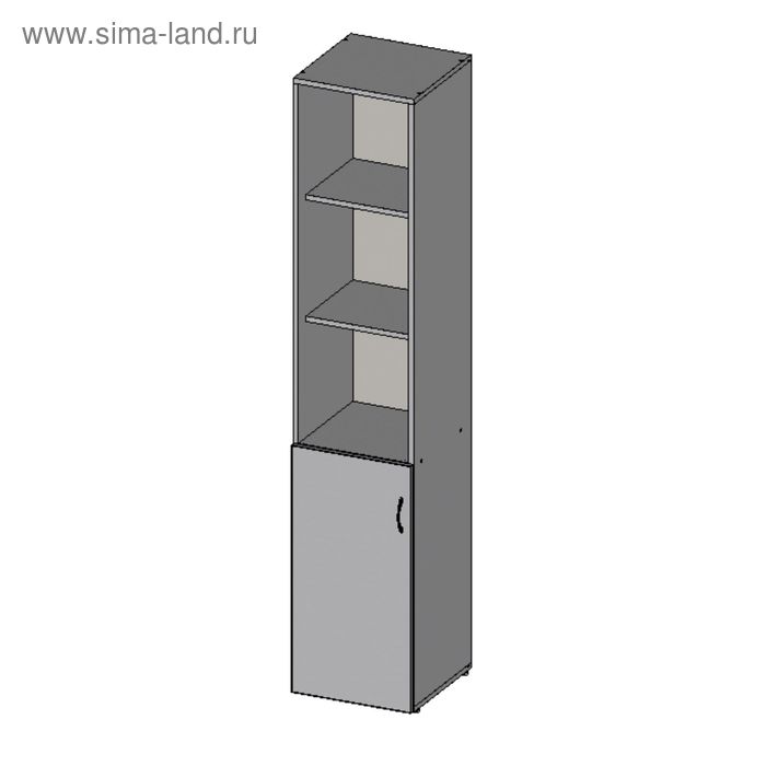 Шкаф для документов НШ-7, 383х380х1890 мм, серый