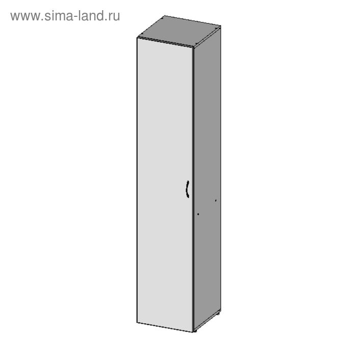 Шкаф для документов НШ-9, 383 × 380 × 1890 мм, белый шагр