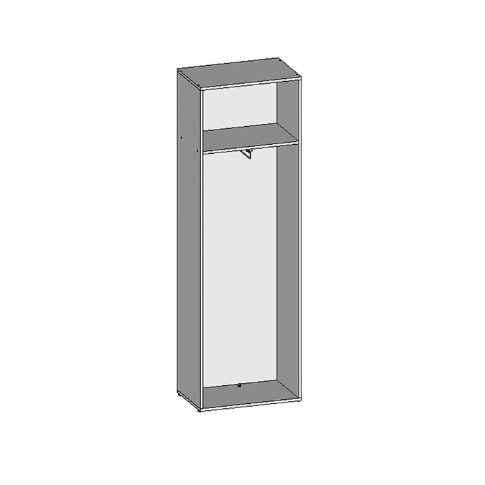 Шкаф для одежды НШ-10, 600х380х1890 мм, бук светлый