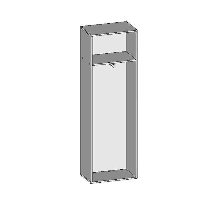 Шкаф для одежды НШ-10, 600х380х1890 мм, венге