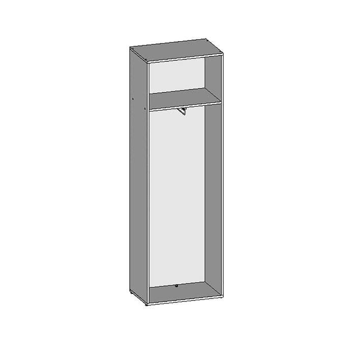 Шкаф для одежды НШ-10, 600х380х1890 мм, вишня оксфорд