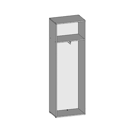 

Шкаф для одежды НШ-10, 600х380х1890 мм, орех