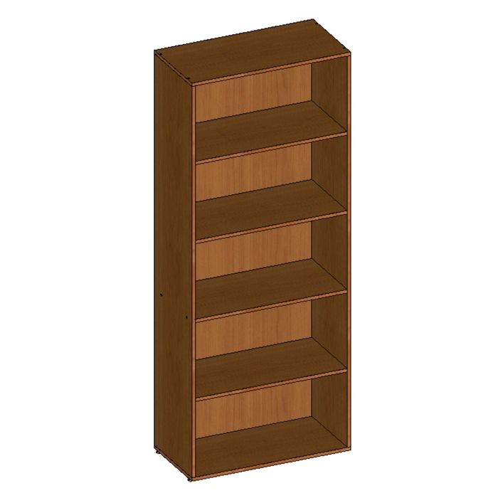 Шкаф стеллаж НШ-1, 760х380х1890 мм, вишня оксфорд