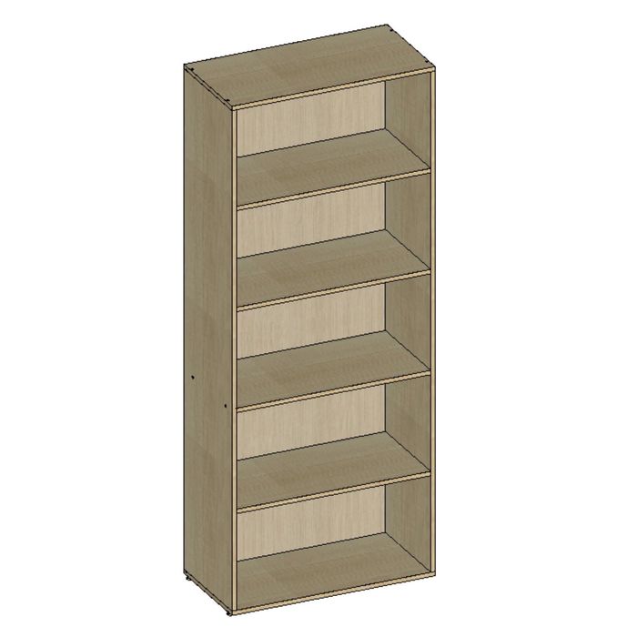 Шкаф стеллаж НШ-1, 760х380х1890 мм, клен