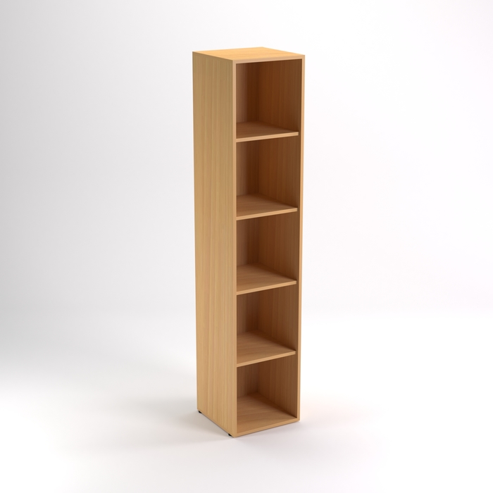 Шкаф стеллаж НШ-6, 383х380х1890 мм, бук светлый